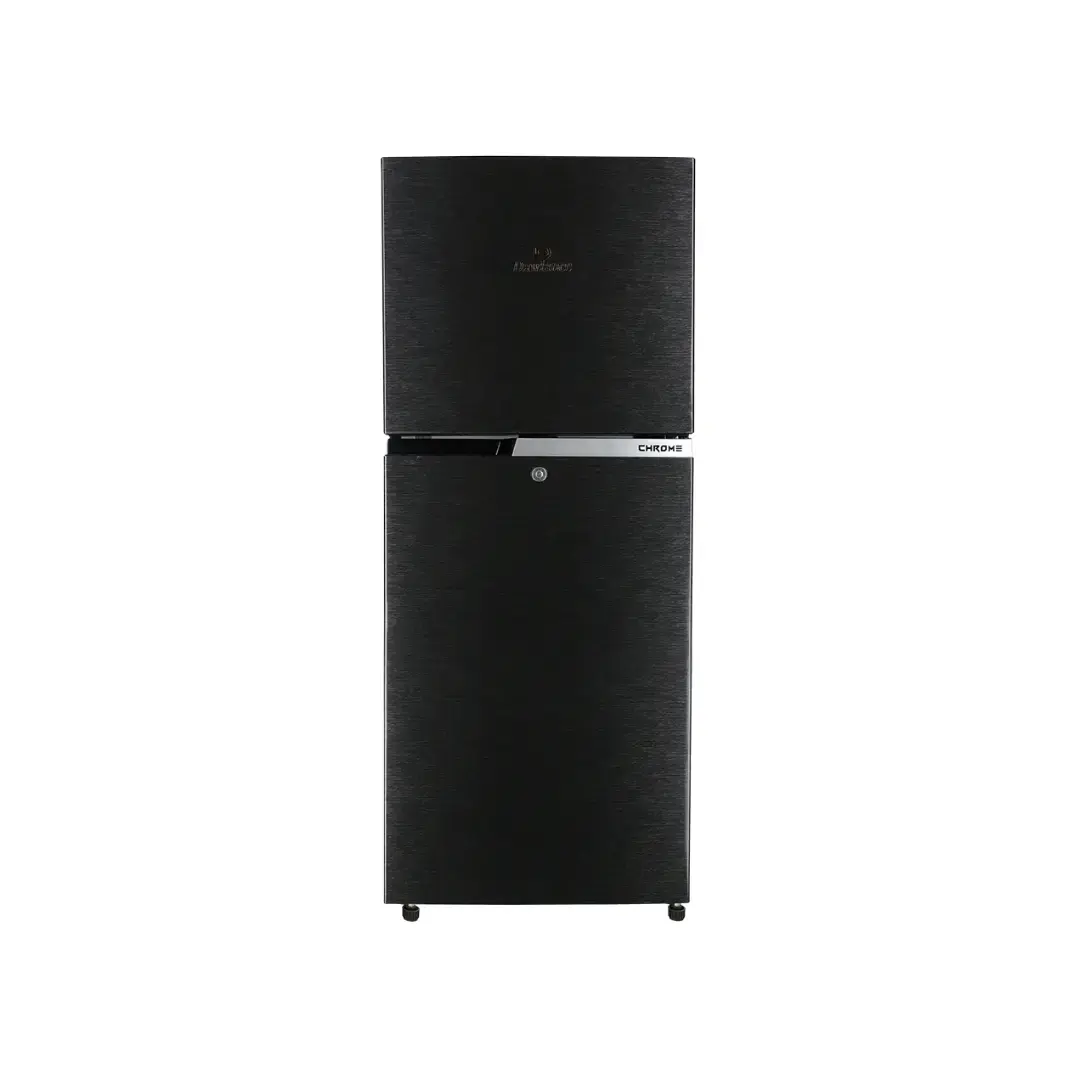 Dawlance | 9140 WB Chrome Hairline Black | Double Door Refrigerator