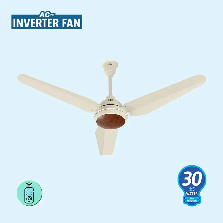 Super Asia | Crown AC Inverter (Off White) 30 WATT | Fans