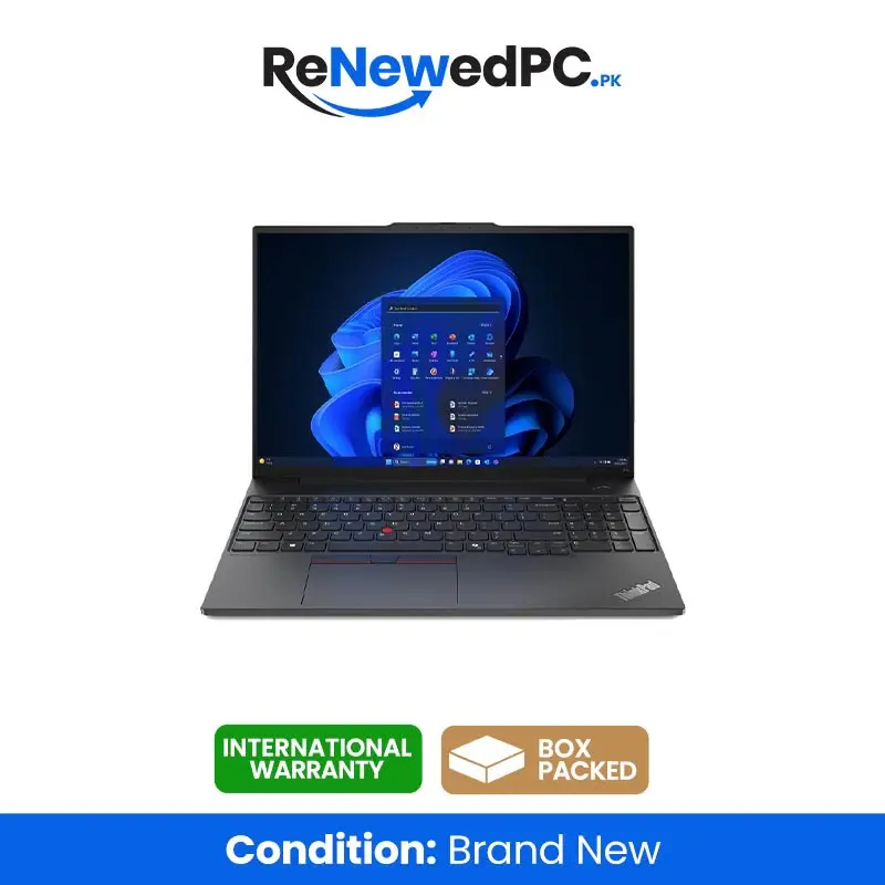 Lenovo ThinkPad E16 Gen 3 | Intel® Core™ Ultra 5 | 225U | 8GB RAM | 512GB SSD | 16" Display | Renewed Pc