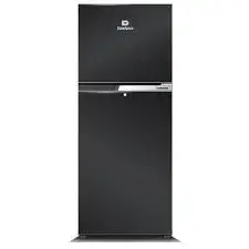 Dawlance 8 Cubic Feet Small Double Door Refrigerator 9140WB Chrome Hairline Black