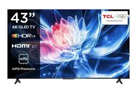 TCL 43T6C 43" QLED 4K Google TV - HDR10+ AiPQ Processor Dolby Atmos USB 3.0