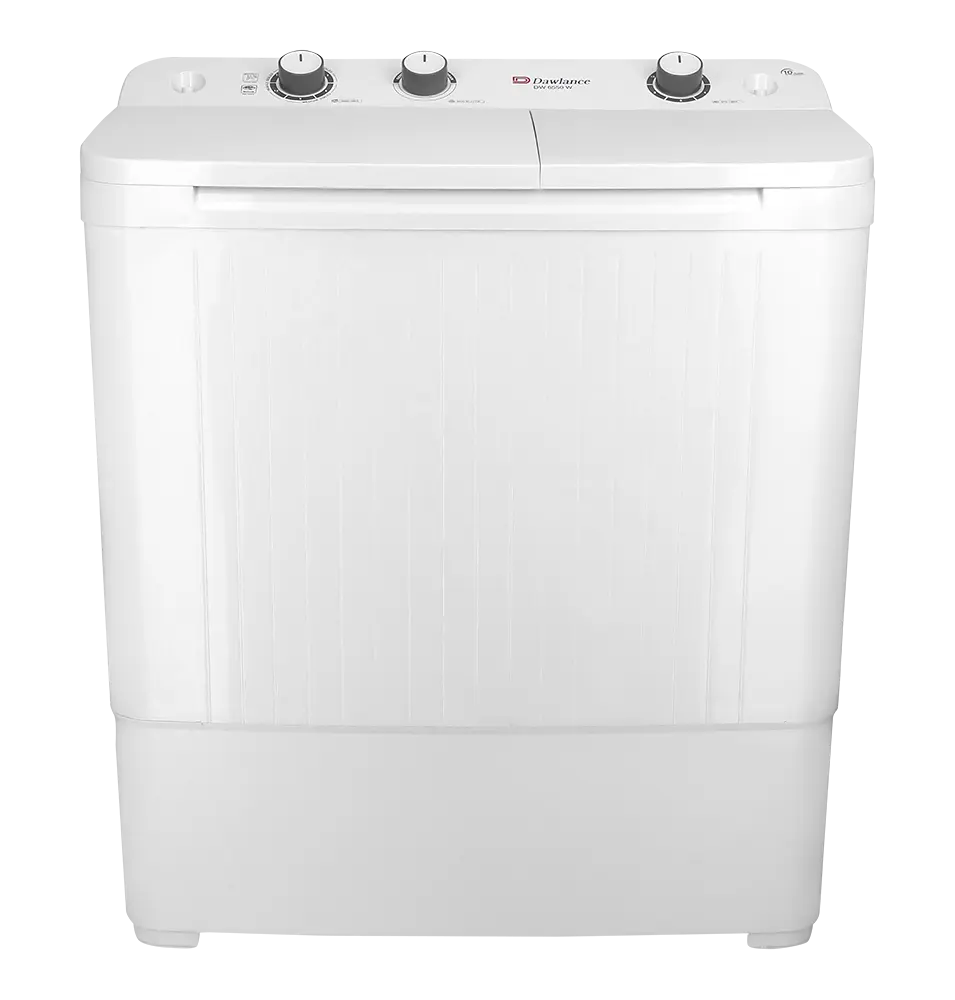 Dawlance | DW 6550 White | Twin Tub Semi Automatic | 8 KG Washing Machine |