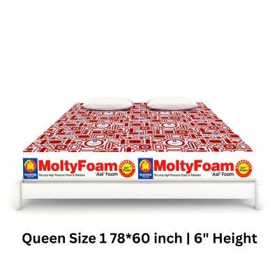 Master MoltyFoam Mattress | Queen Size 1 78*60 inch | 6″ Height