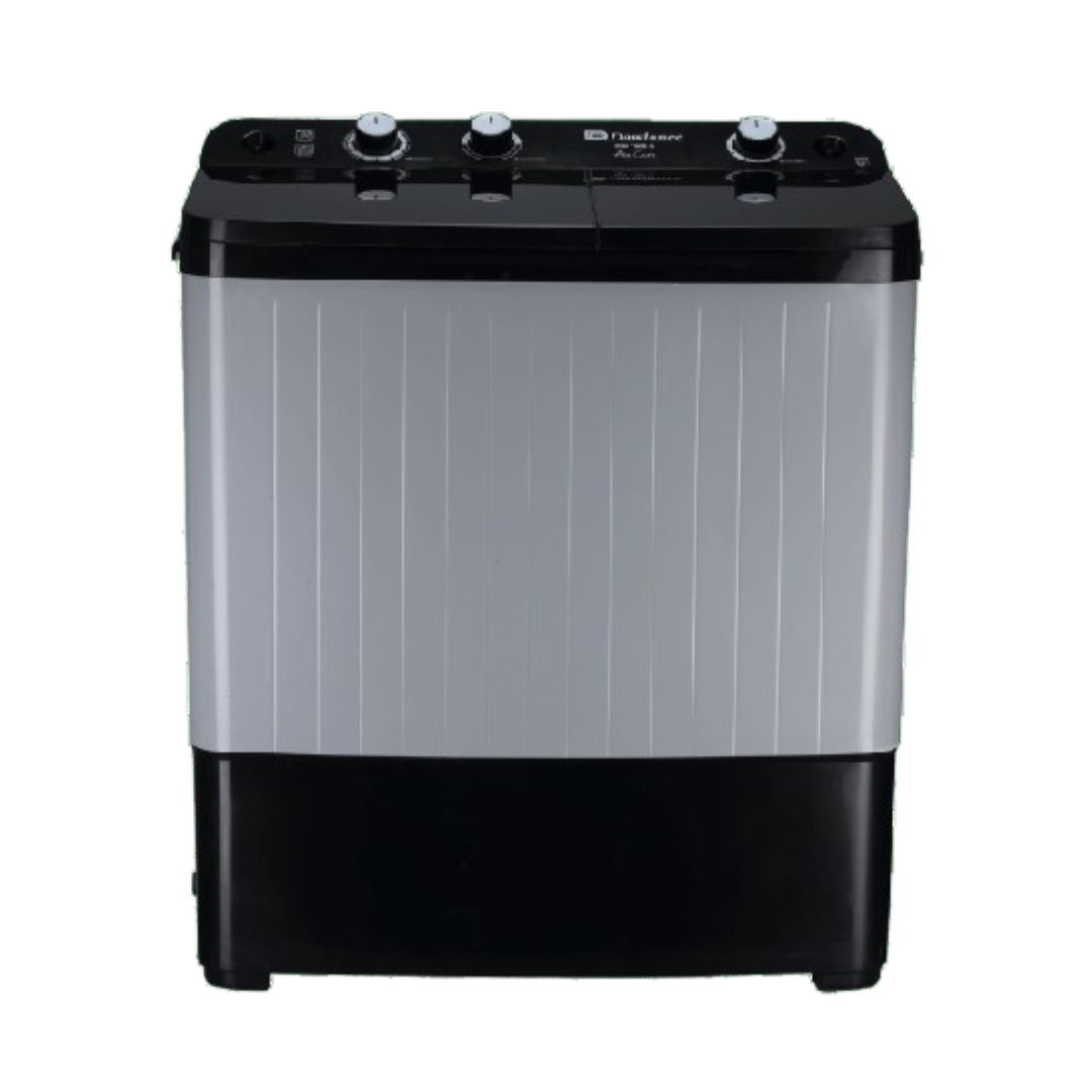 Dawlance | DW 7500 Glass Lid | Twin Tub Semi Automatic  Black / Grey | 10 KG Washing Machine