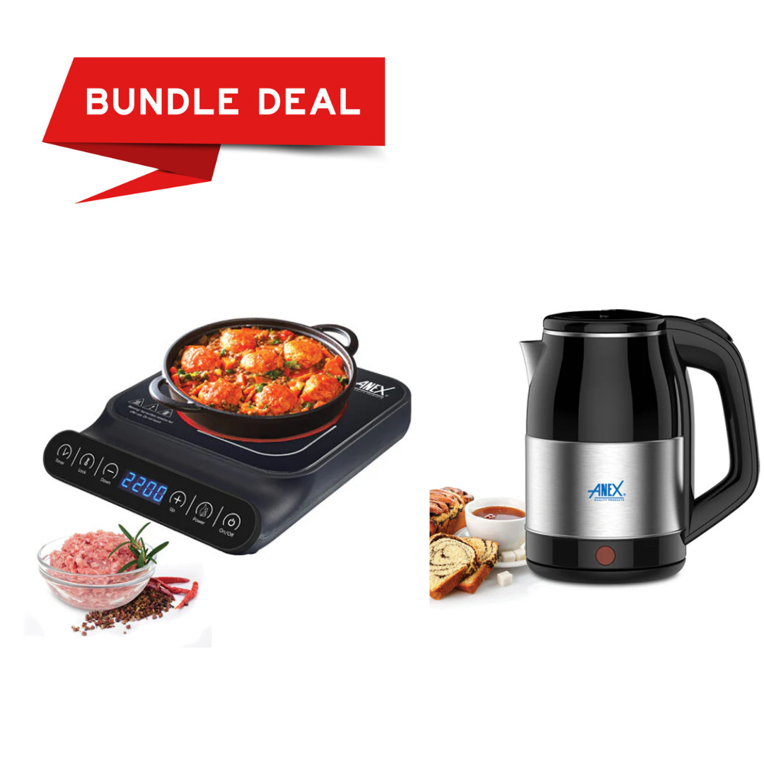 Anex | Hot Plate AG-2166 + Kettle 1.8 Ltr AG-4062
