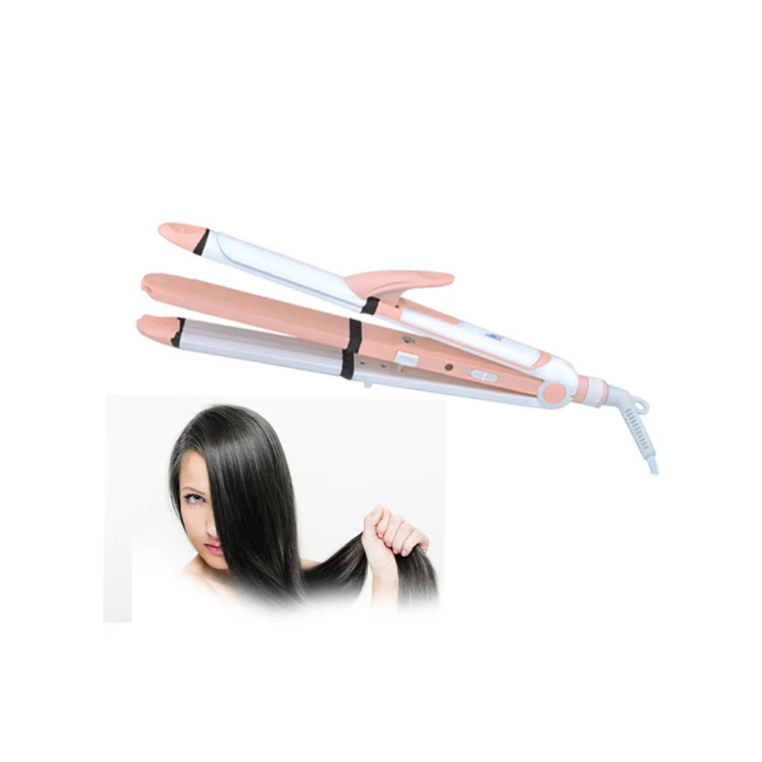 AG-7038 Deluxe Hair Curler & Straightener