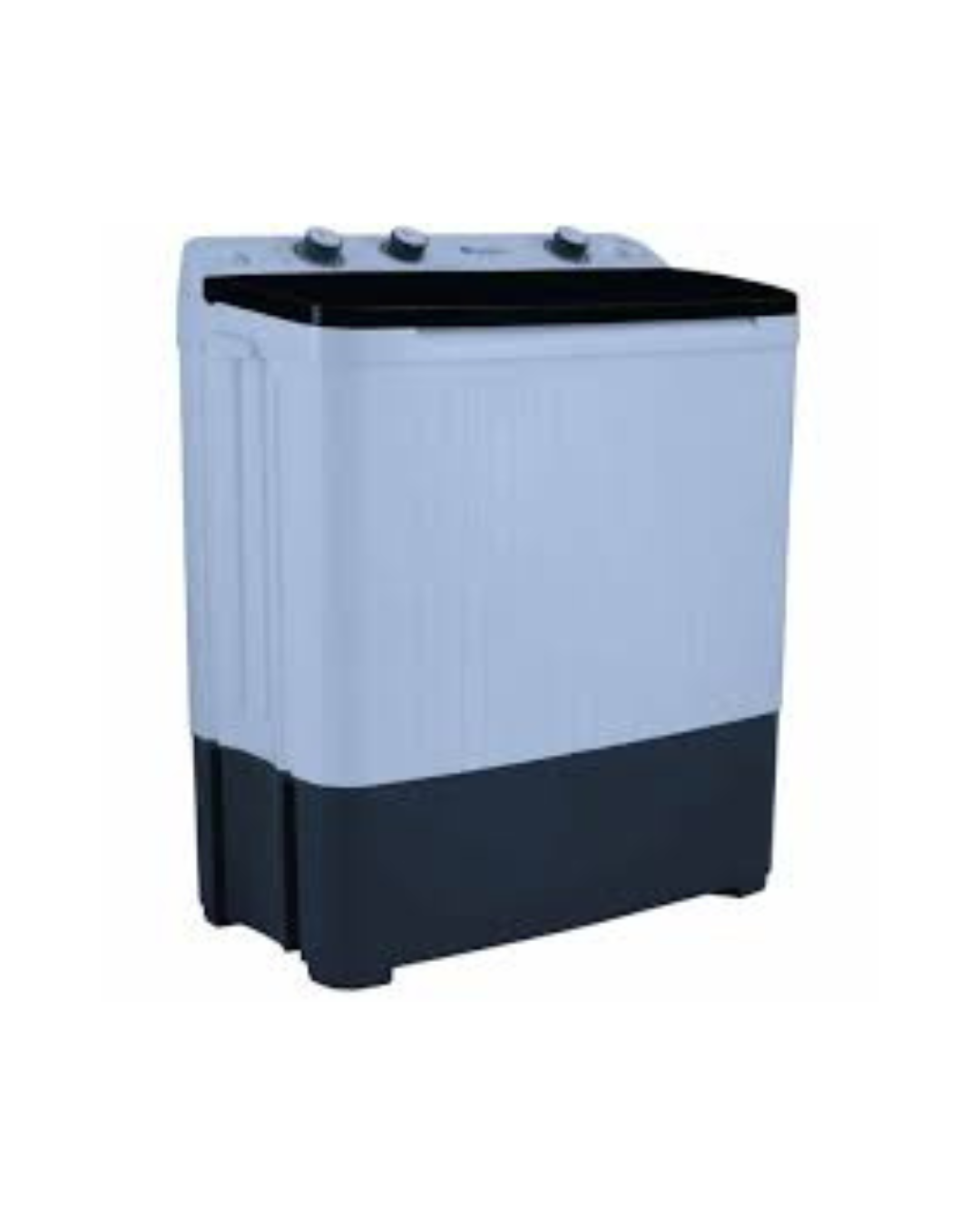 Dawlance | DW 6550  Glass Lid | Twin Tub Semi Automatic Black / Grey | 8 KG Washing Machine