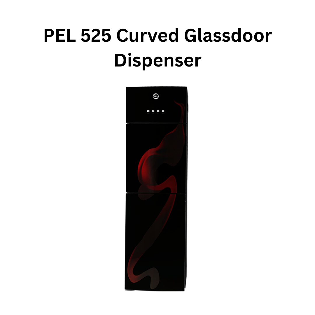 PEL Curved Glassdoor PCWD- 525 Water Dispenser