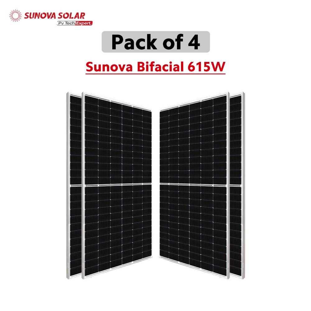 Sunova BF 615W Solar Panel (Pack Of 4)