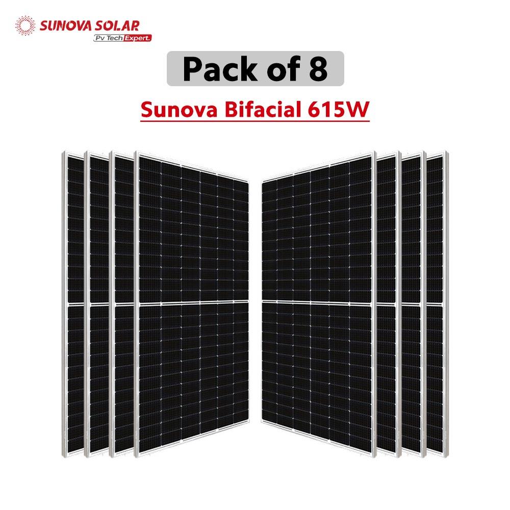 Sunova BF 615W Solar Panel (Pack Of 8)