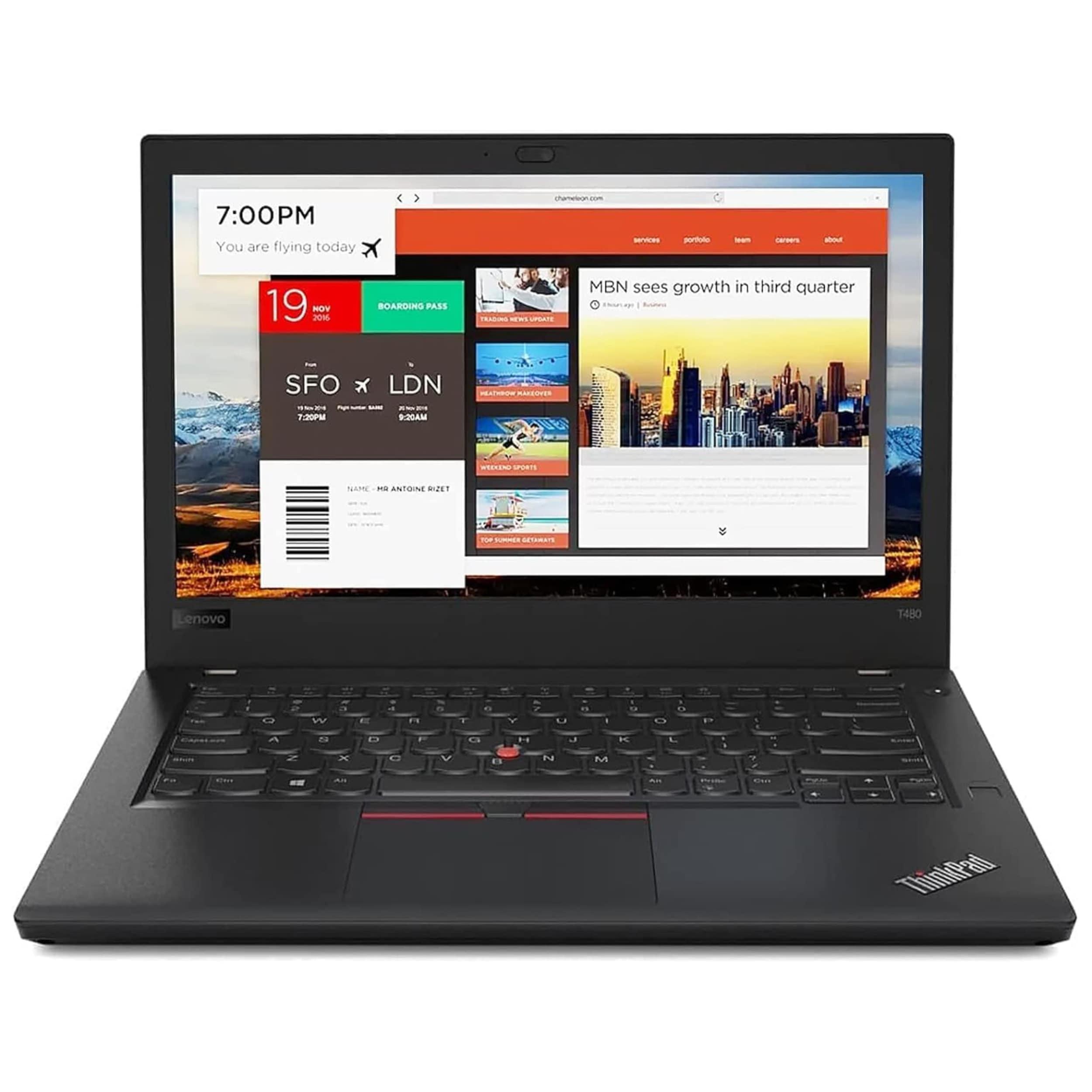 LENOVO THINKPAD T480S - CI7-8th GEN - 8GB DDR4 - 256GB M2   - 14" FHD DISPLAY BACKLIGHT KEYBOARD