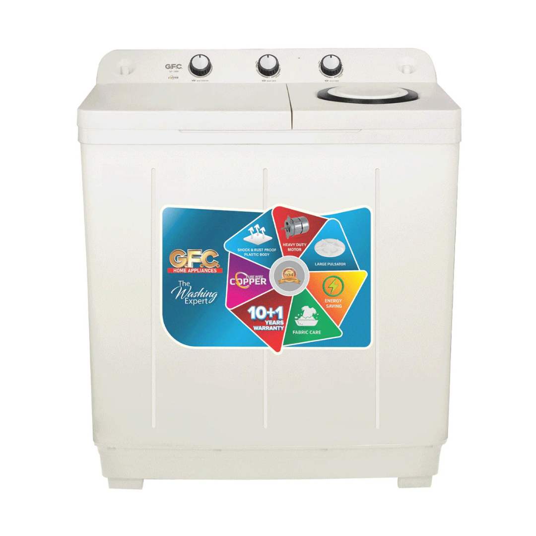 GFC | GF-1111 Twin Tub Washer & Dryer Machine Break System - 11.5 KG