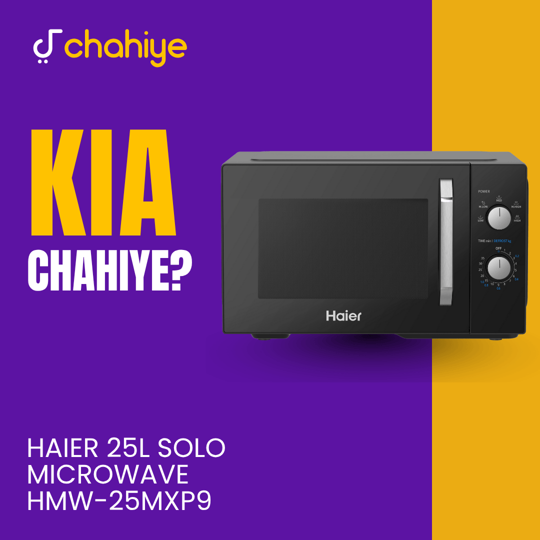 Haier 25L Solo Microwave HMW-25MXP9 | Fast Cooking | Timer Control