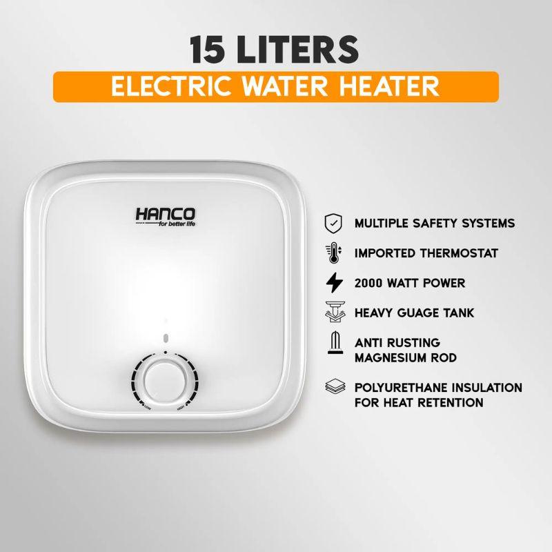 Hanco | HEG-15L Fast Electric Water Heater – 15 Litre 