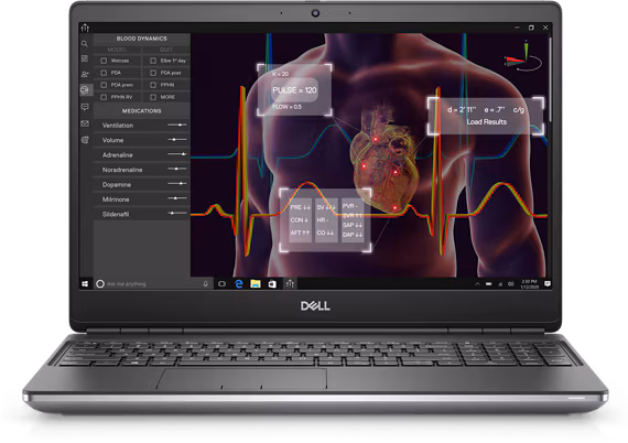 Dell Precision 7550 | i7-10310H | 16 GB | 512 GB | 15.6" Inches FHD  screen (4 GB) Graphics Card