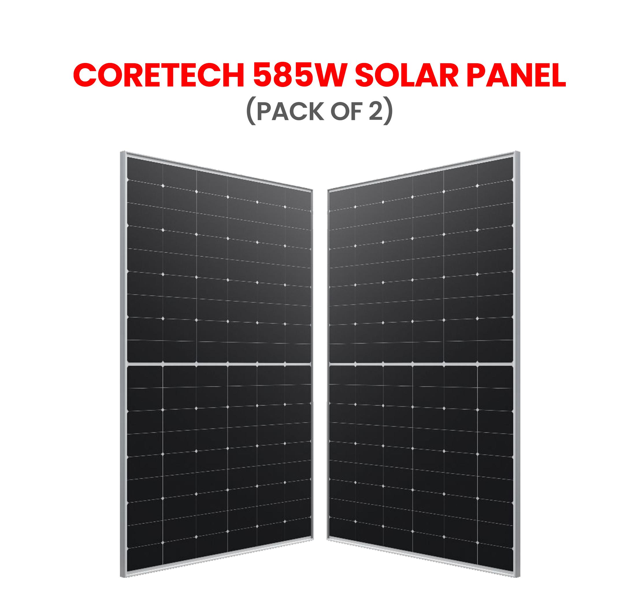 CoreTECH 585W  Solar Panel | ( Pack of 2 )