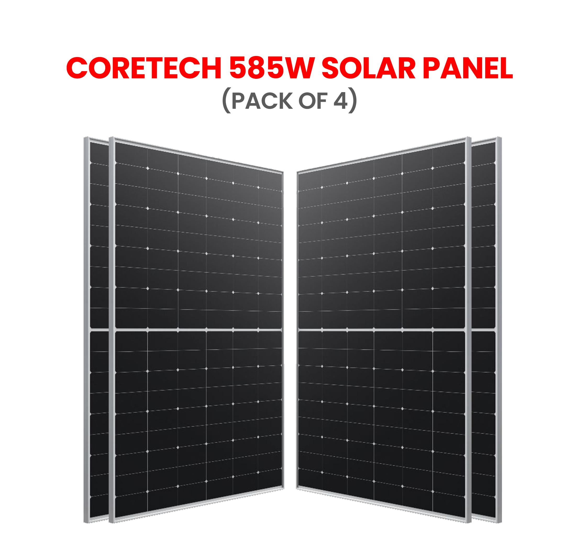 CoreTECH 585W  Solar Panel | ( Pack of 4 )