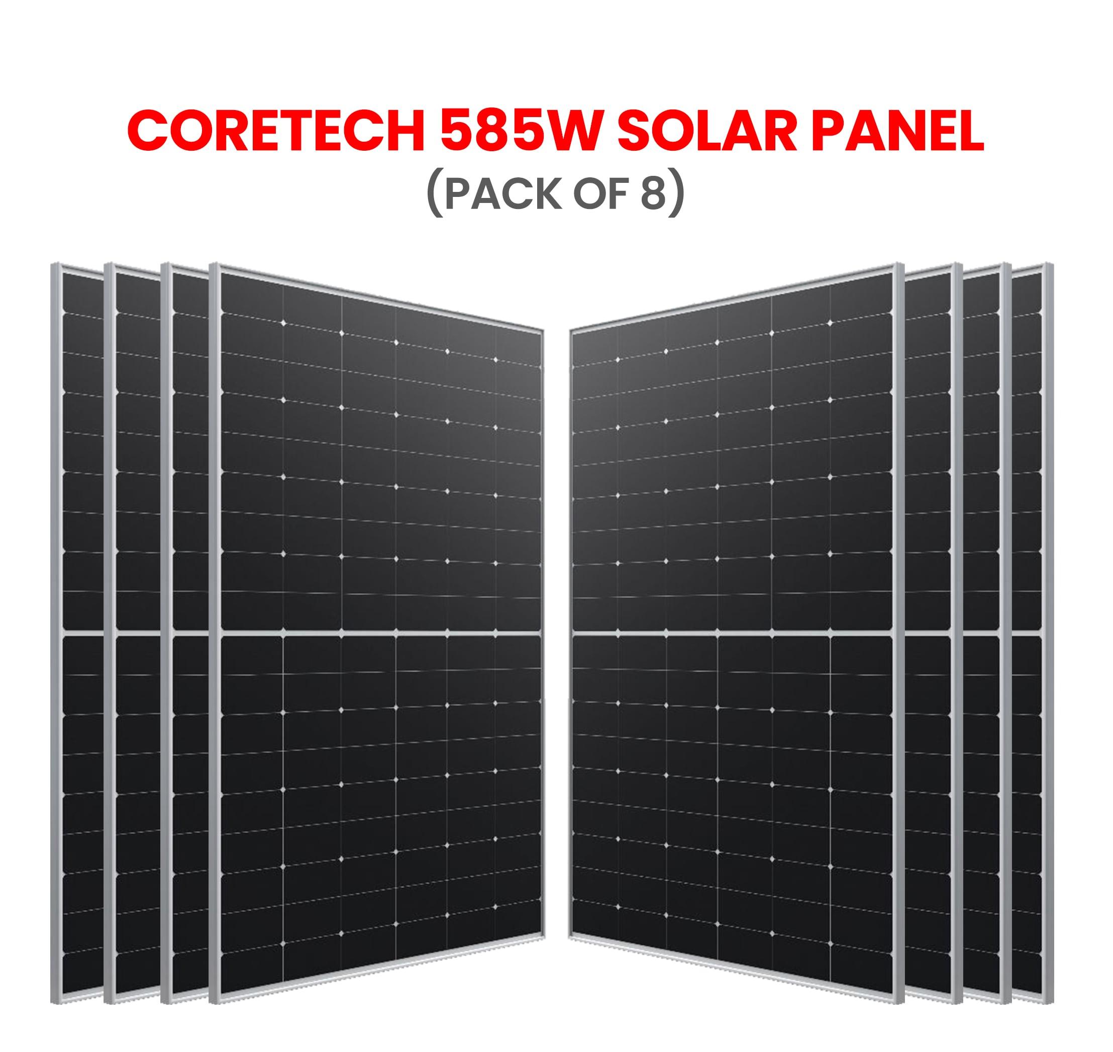 CoreTECH 585W  Solar Panel | ( Pack of 8 )