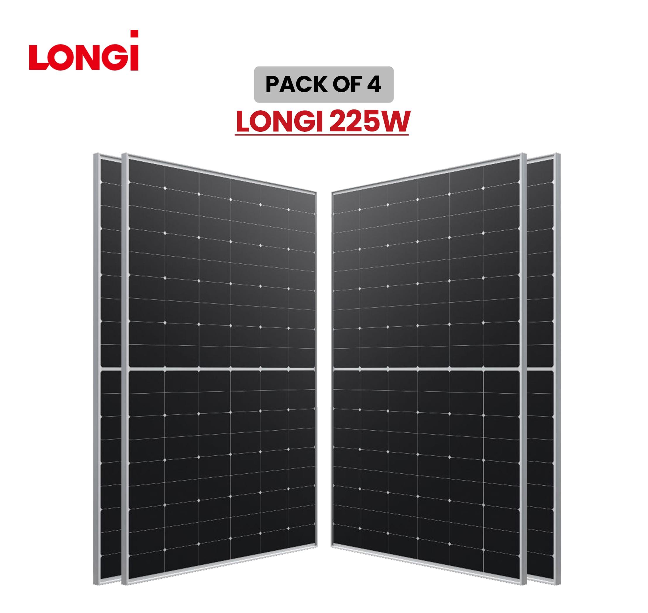 Longi 225W Solar Panel | (Pack Of 4) 