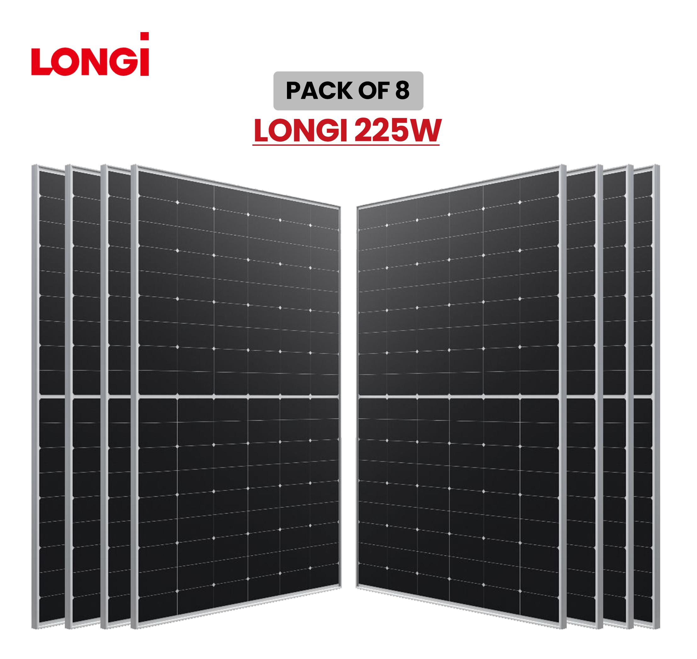 Longi 225W Solar Panel | (Pack Of 8) 