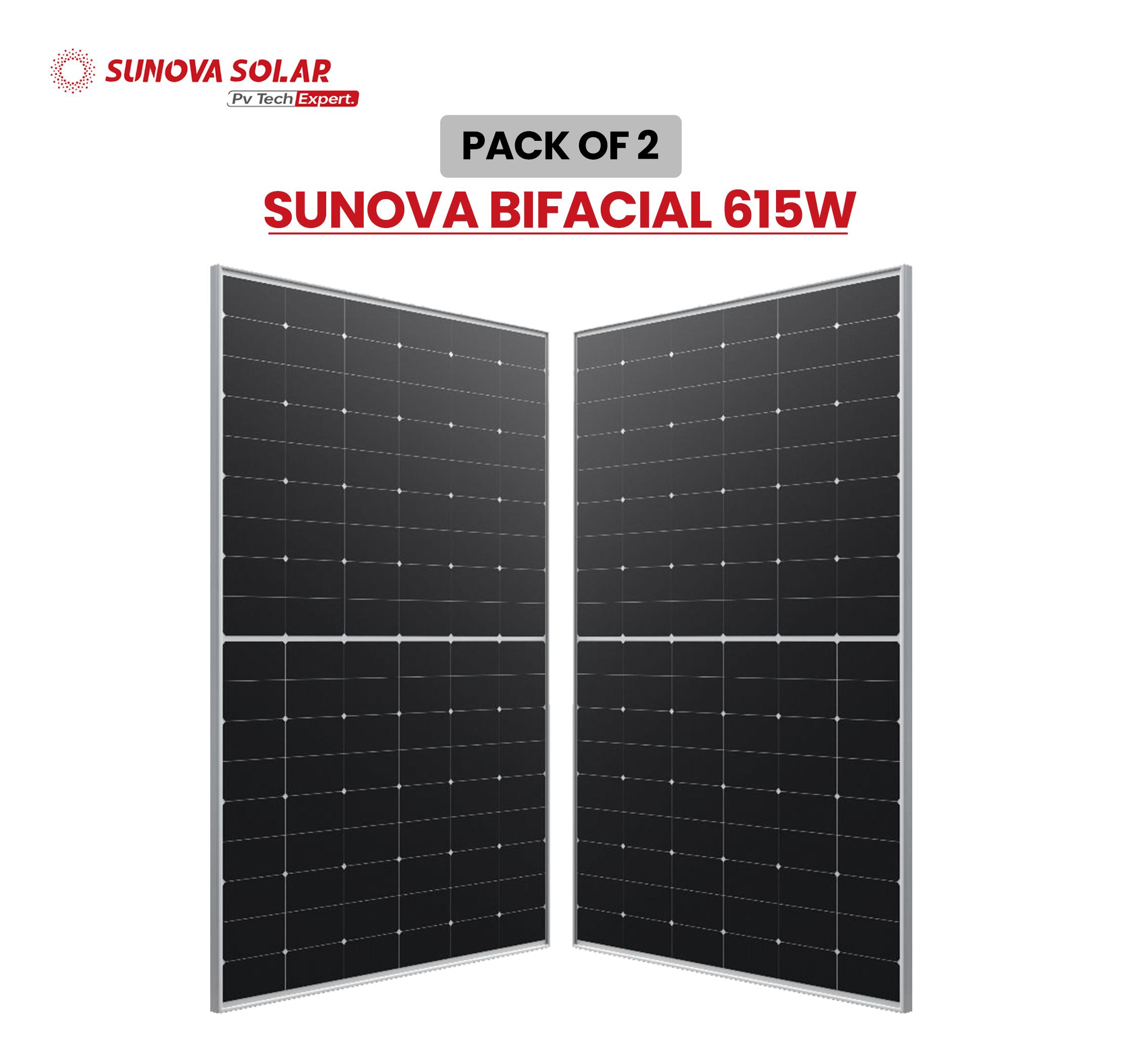 Sunova BF 615W Solar Panel (Pack of 2)