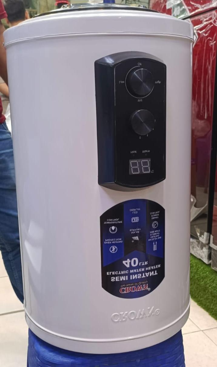Crown 40L Instant Electric Geycer 40EGD Digital New Model