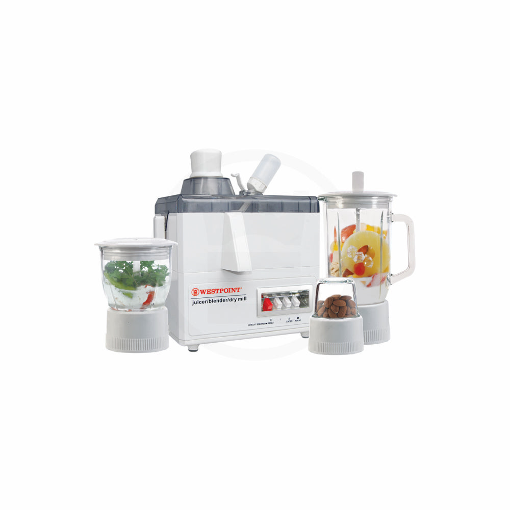 Westpoint Deluxe Juicer Blender & Dry Mill – 3-in-1 WF-8814 Juicer Machine 